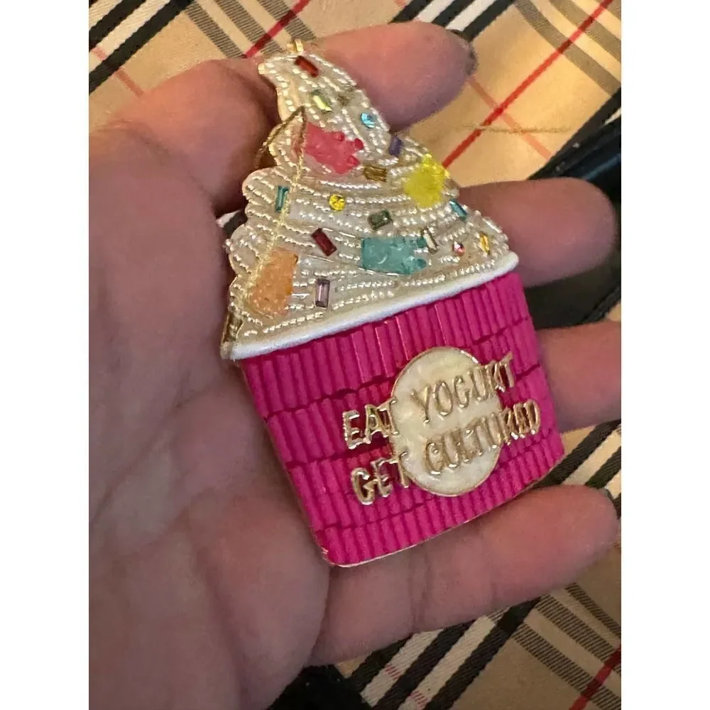 Baublebar  bag charm/keychain ornament fro yo pink berry
